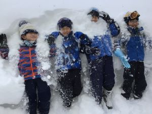 新雪ダイブ8